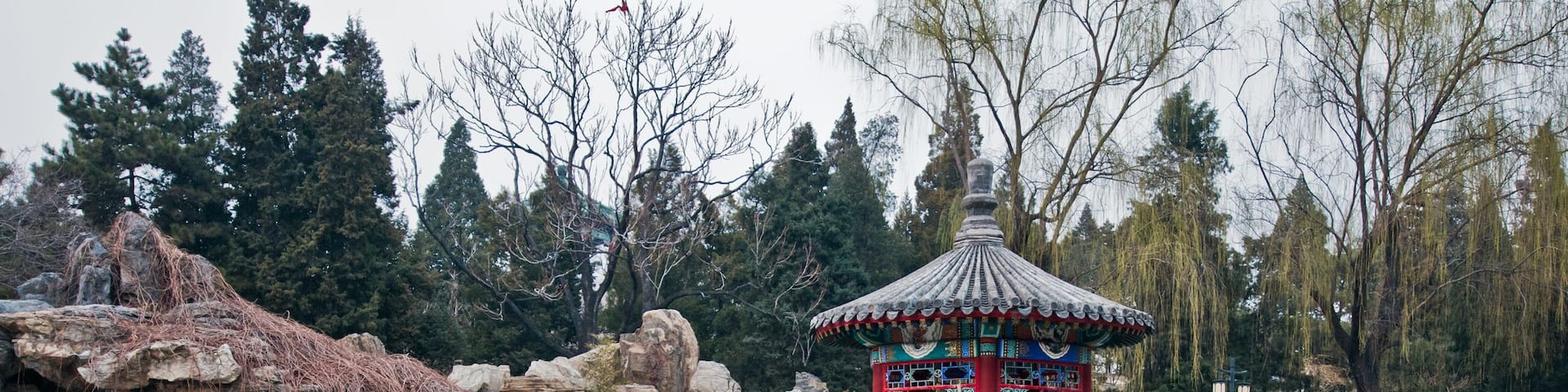 small pavilion in Ritan Park, Chaoyang District, Beijing, China