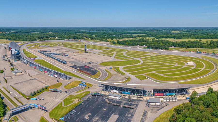 Michigan International Speedway Aerial Shot.