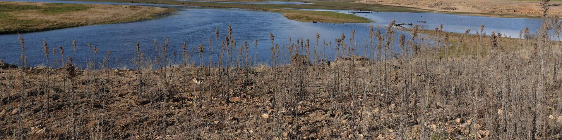 Magnificent Mountain view at Lake Hume and the surrounding valleys in Tallangatta Victoria, Australia.