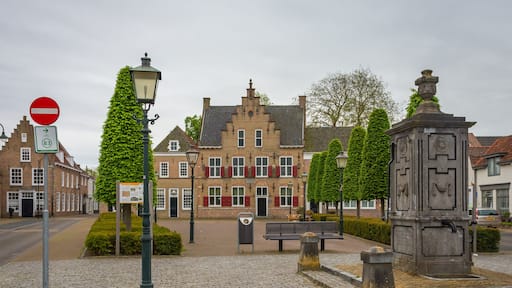 Historical centre of dutch city Sint Maartensdijk, Province Zeeland