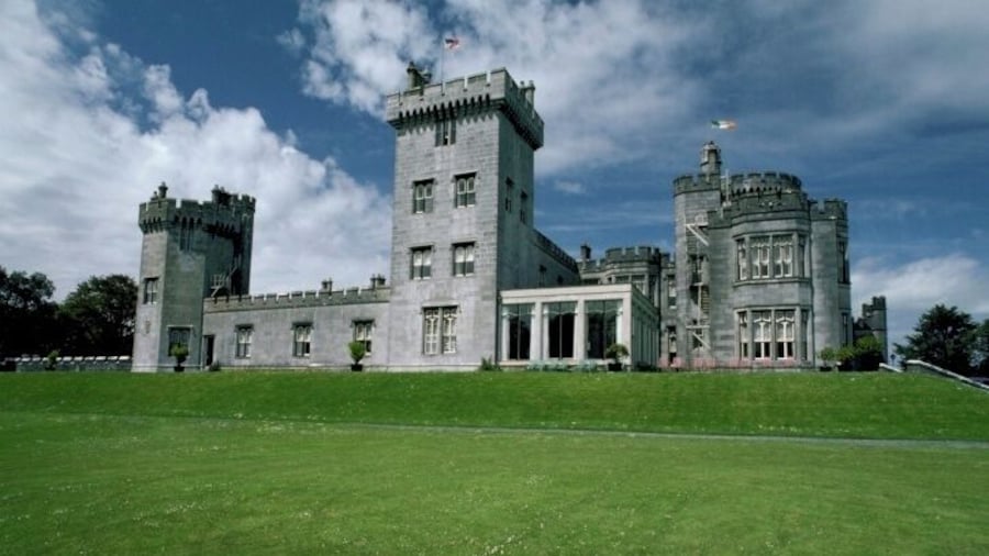 Low angle view of a castle, Dromoland Castle, Shannon, Republic of Ireland