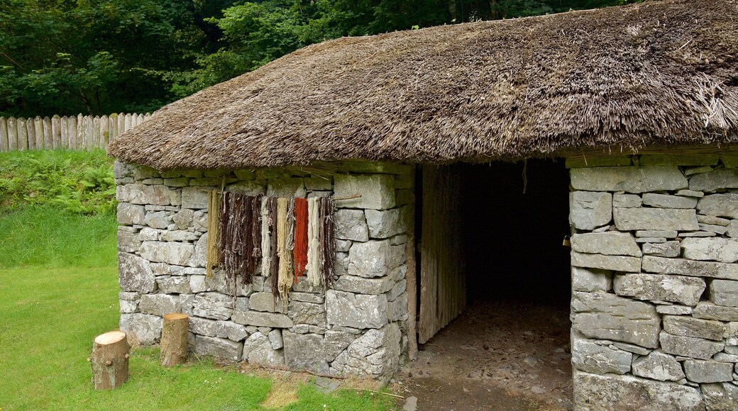 Craggaunowen featuring a small town or village, a house and heritage elements