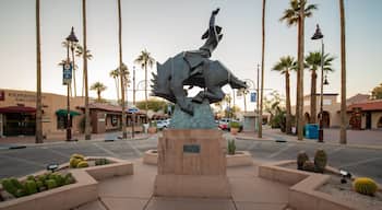 Old Town showing outdoor art and a statue or sculpture