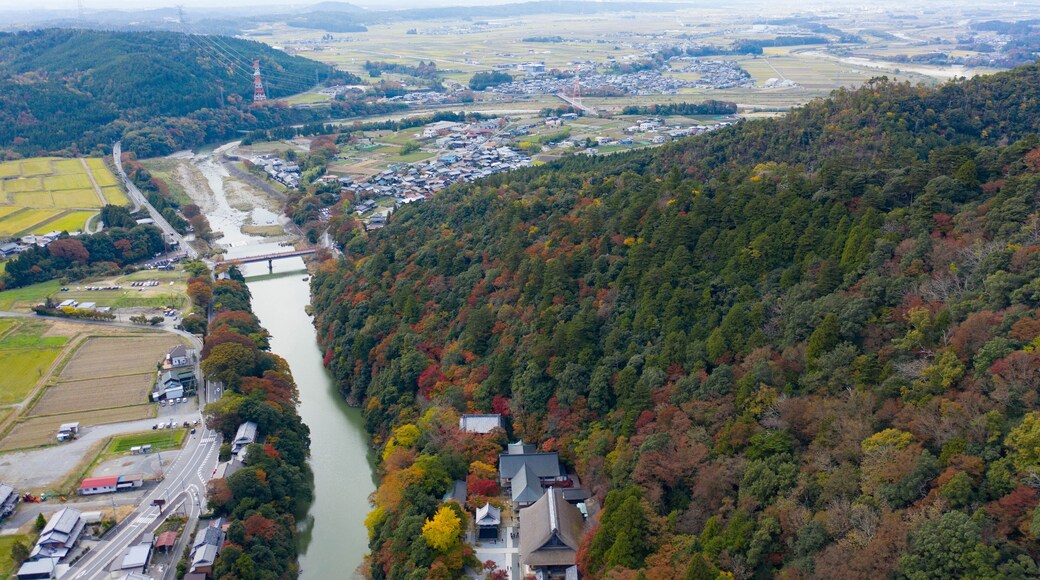 Eigenji River and Higashiomi City in the distance