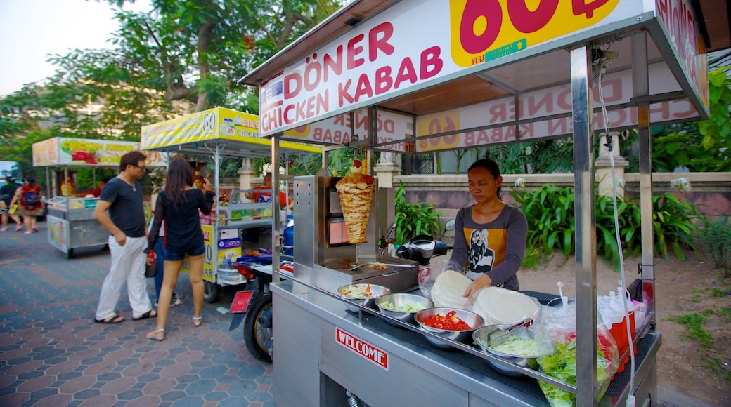 Walking Street which includes signage, street scenes and markets