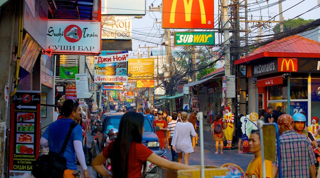 Walking Street featuring markets, shopping and street scenes