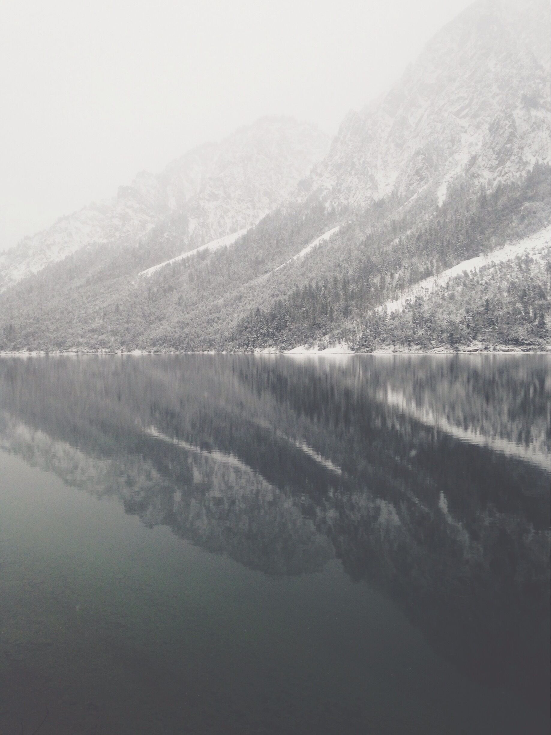 Plansee on a cold winter morning! #snow #see #austria
