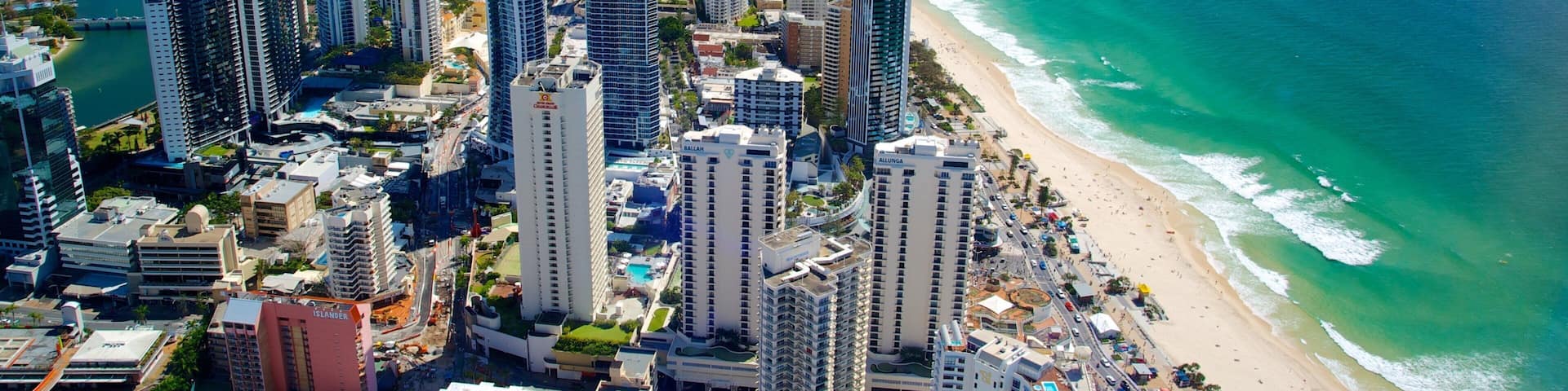 SkyPoint Observation Deck which includes modern architecture, city views and a high-rise building