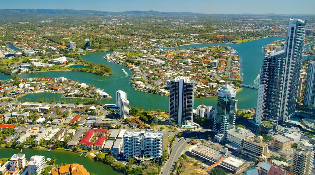 Surfers Paradise which includes a city, a river or creek and landscape views