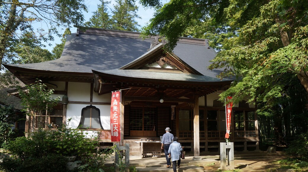 This is a picture of Chusonji Temple in Japan. This is a World Heritage Site. The Golden Hall in the temple is positioned as a national treasure.