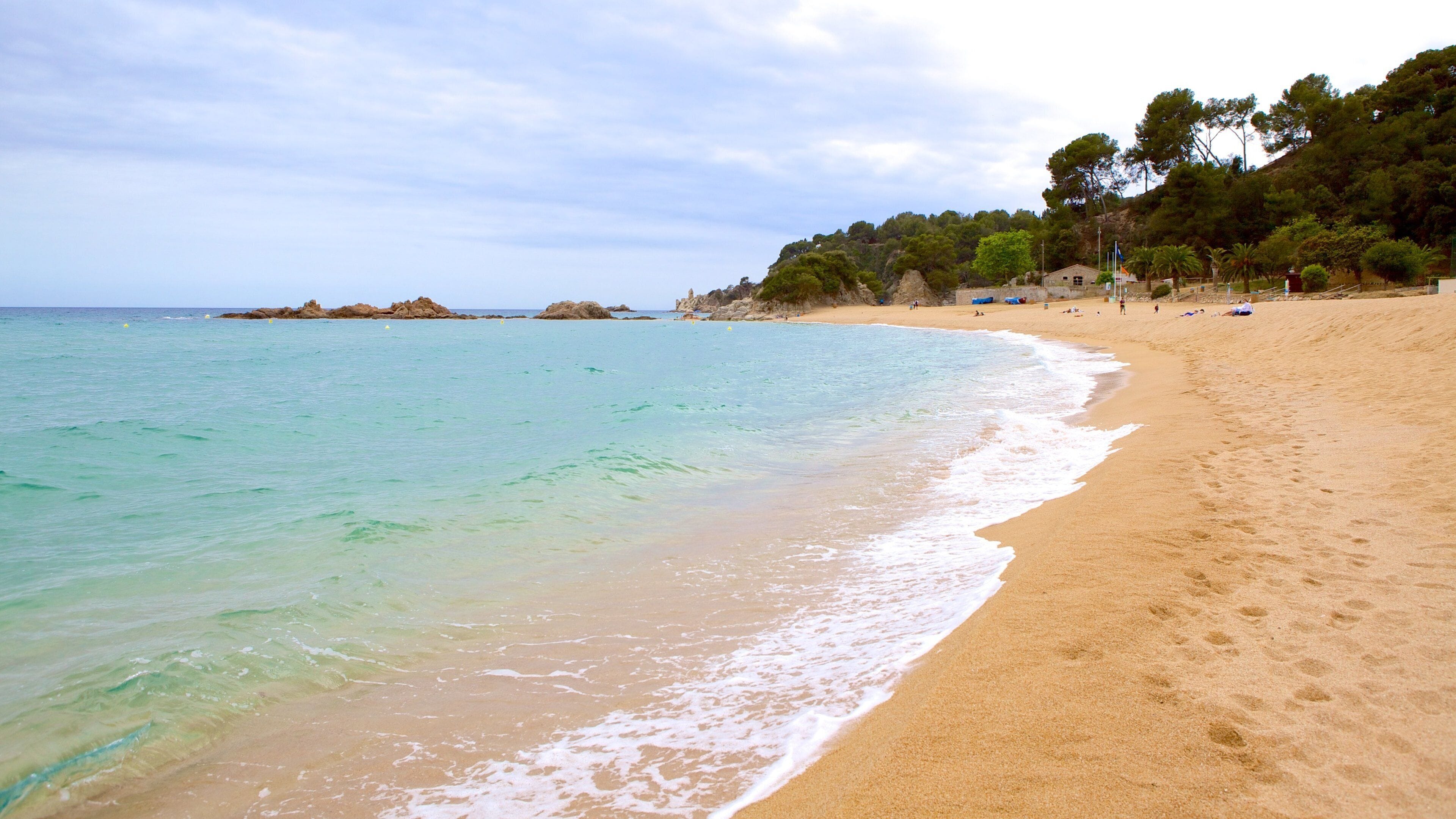 Santa Cristina Beach which includes a beach and general coastal views