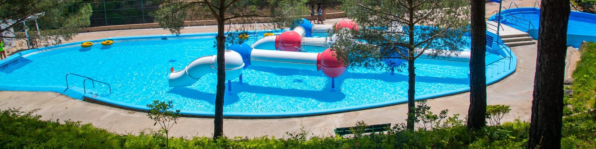 Water World which includes a pool