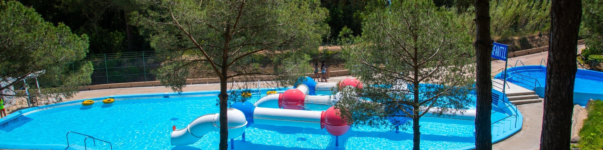 Water World which includes a pool