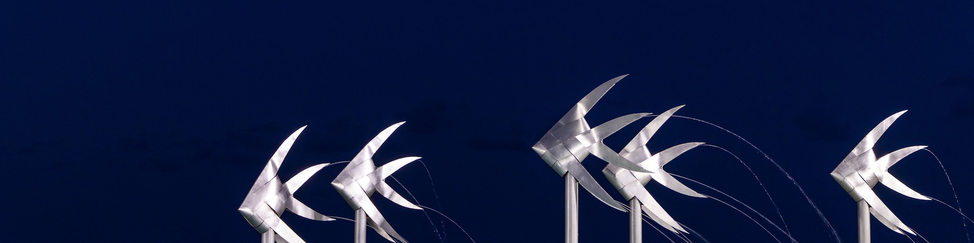 Esplanade Lagoon showing a pool, a fountain and night scenes