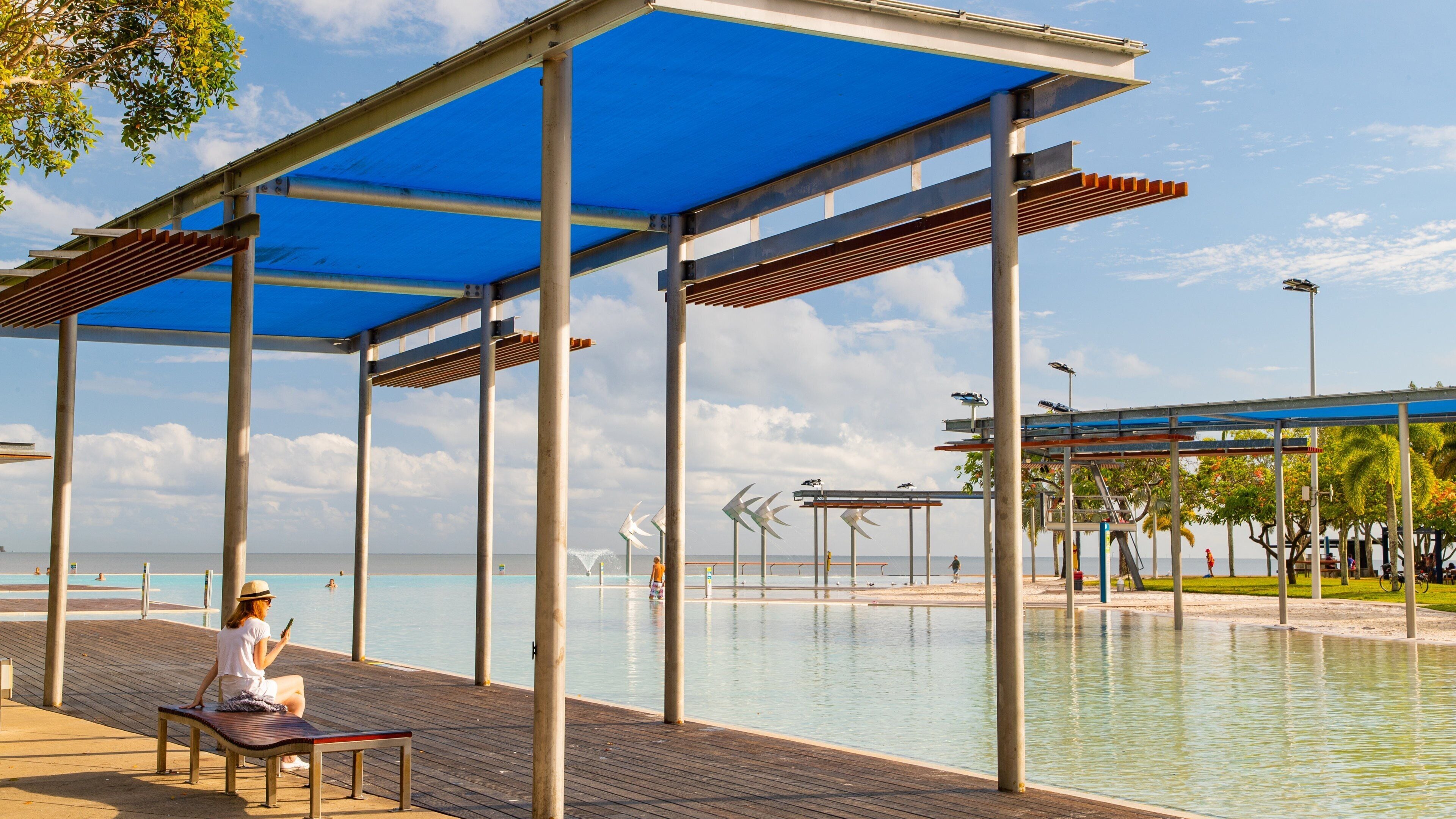 Esplanade Lagoon which includes a pool as well as an individual femail