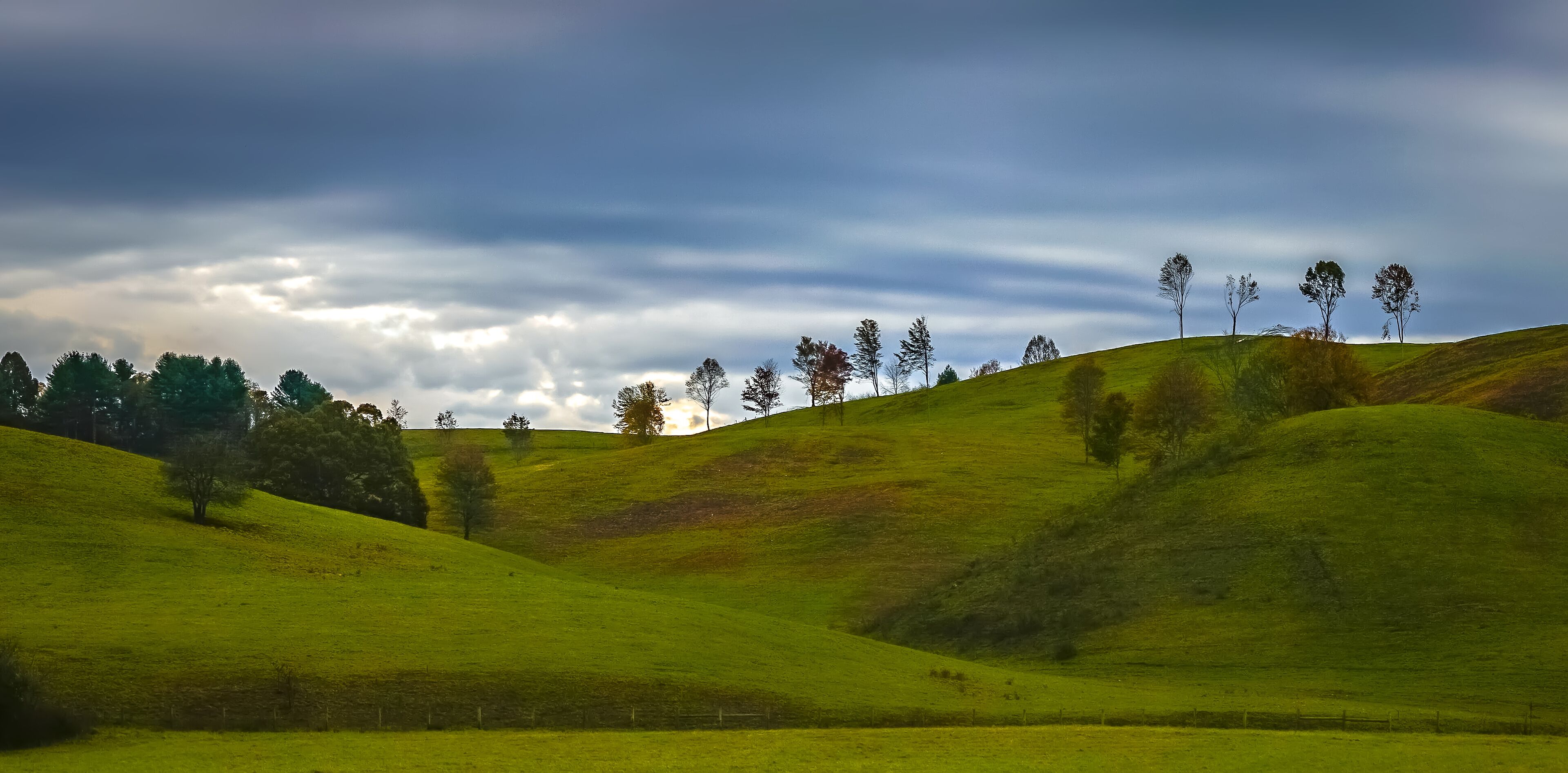 picturesque autumn landscape in west virginia