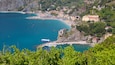 Monterosso Beach featuring a coastal town and general coastal views