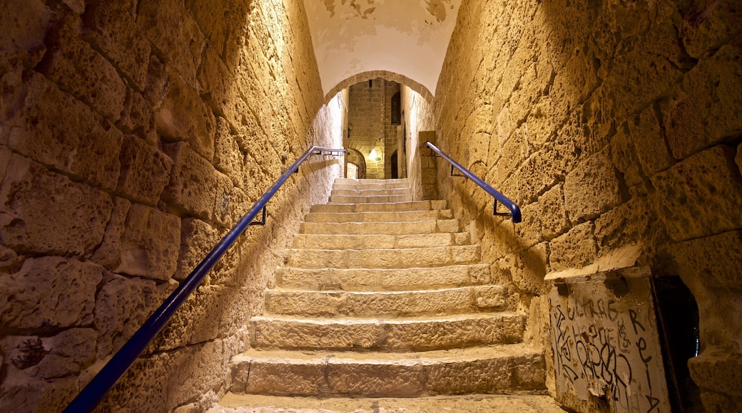 Jaffa Port showing heritage elements and interior views