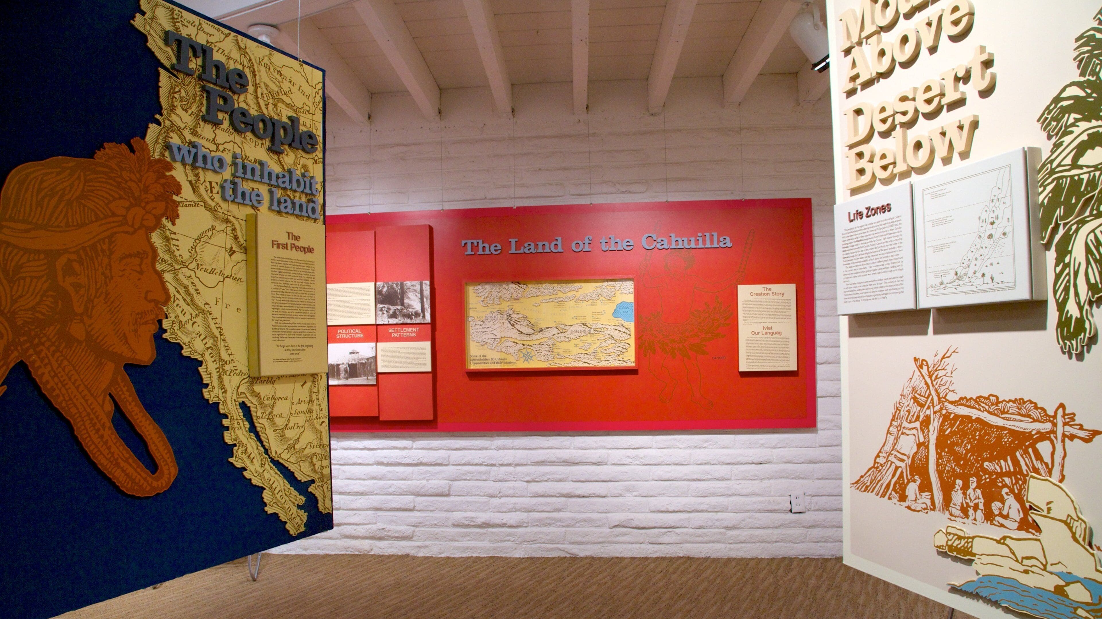 Agua Caliente Cultural Museum showing art and interior views