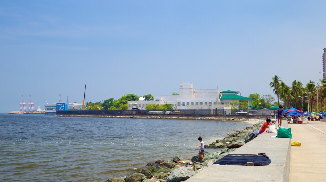 Manila Bay showing rocky coastline