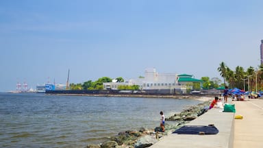 Manila Bay which includes rocky coastline