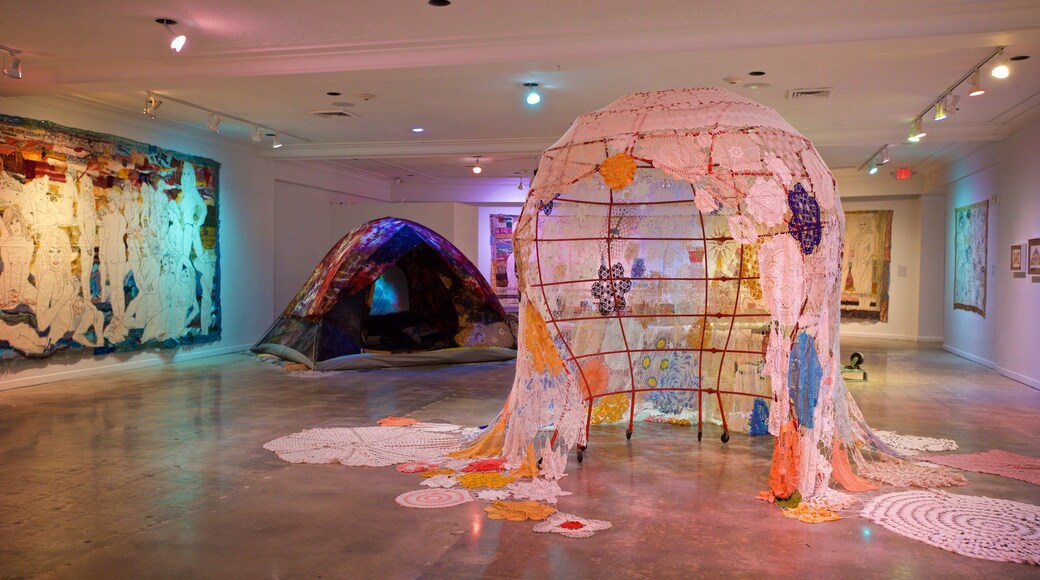 Art and Culture Center of Hollywood showing interior views and art