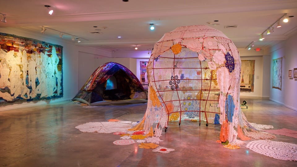 Art and Culture Center of Hollywood showing interior views and art