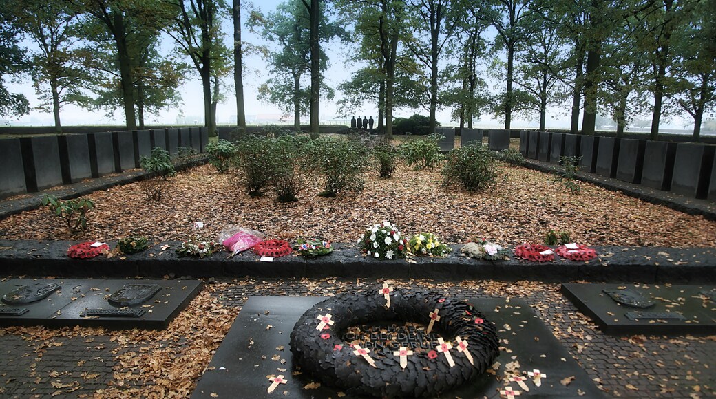 Langemarck German cemetery,Ypres Salient Flanders.
This cemetery contains the graves of 44,292 German soldiers. The picture displays a mass grave containing 25,000 soldiers. In the background, is a sculpture of four mourning figures by Professor Emil Kreiger. Also contained within the cemetery is a concrete blockhouse, where Private Frederick Dancox won the Victoria cross. #OnTheRoad