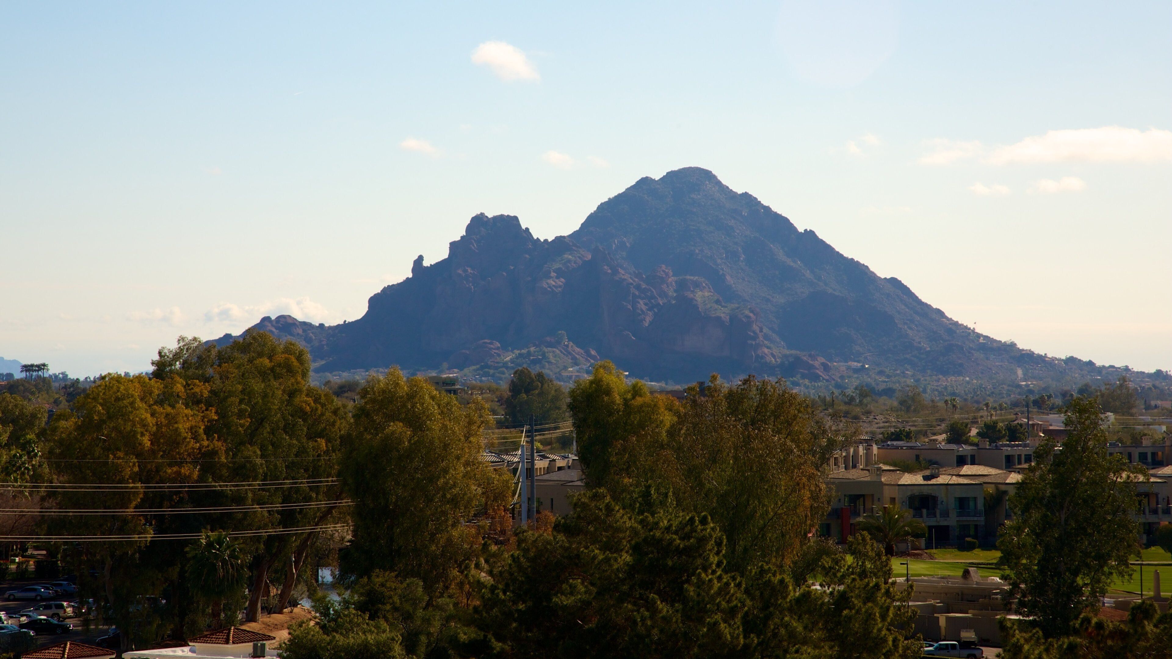 Wrigley Mansion which includes mountains and landscape views