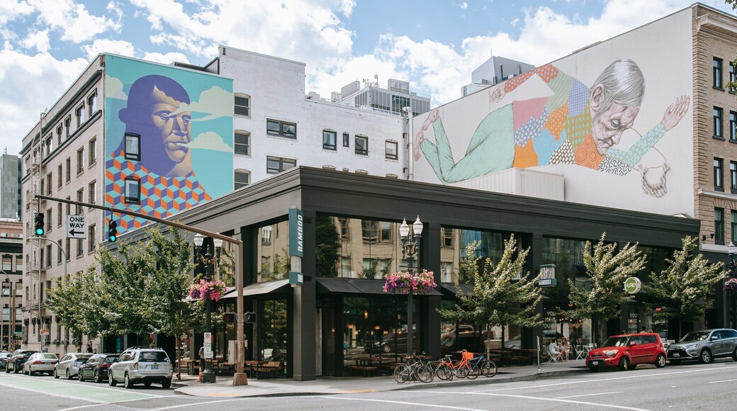 Pearl District which includes outdoor art