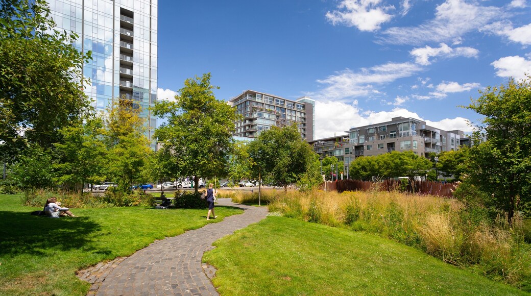 Pearl District showing a garden