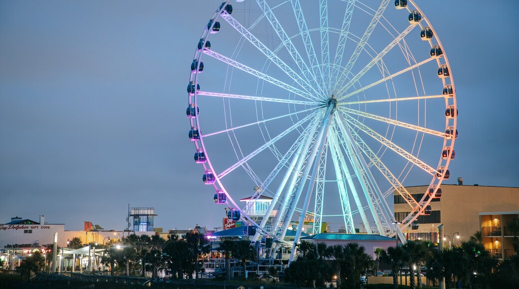 SkyWheel Myrtle Beach which includes landscape views, night scenes and views