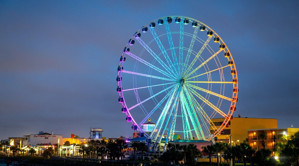 SkyWheel Myrtle Beach which includes night scenes