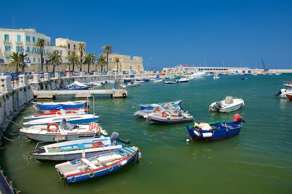 Bari Harbor featuring a bay or harbor