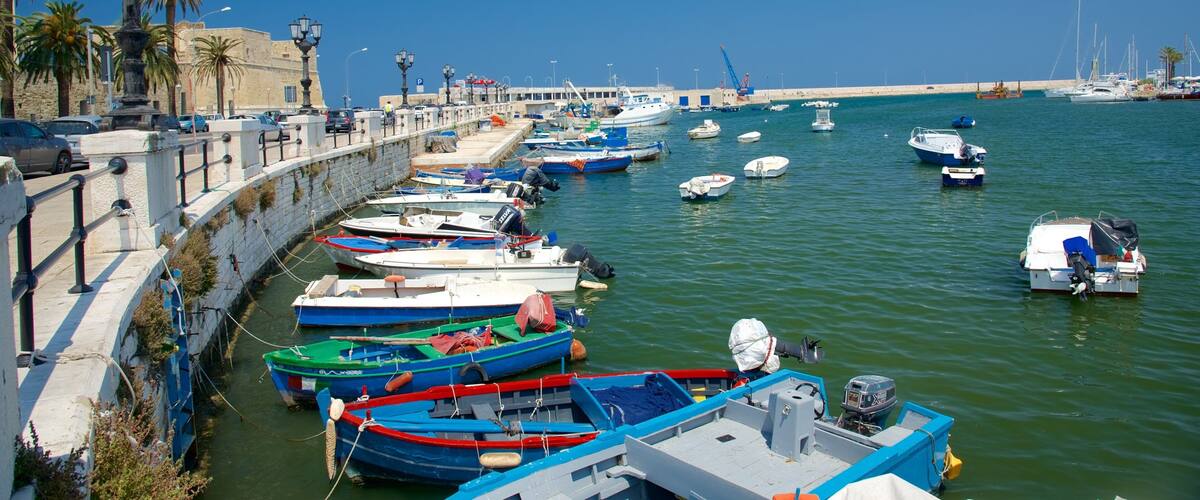 Bari Harbor featuring a bay or harbor