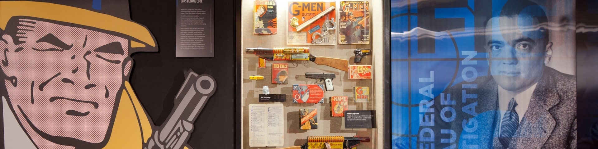 Exhibition on organized crime and law enforcement at Mob Museum in Las Vegas