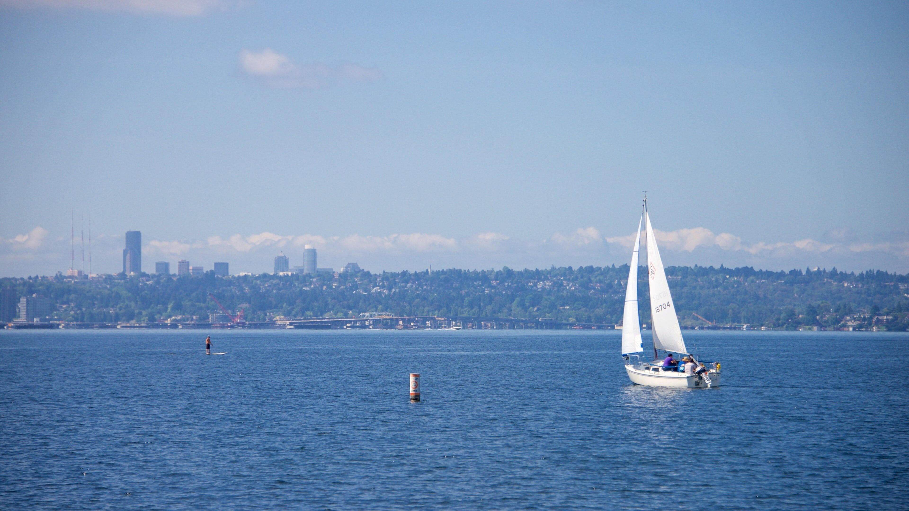 Marina Park showing general coastal views and sailing