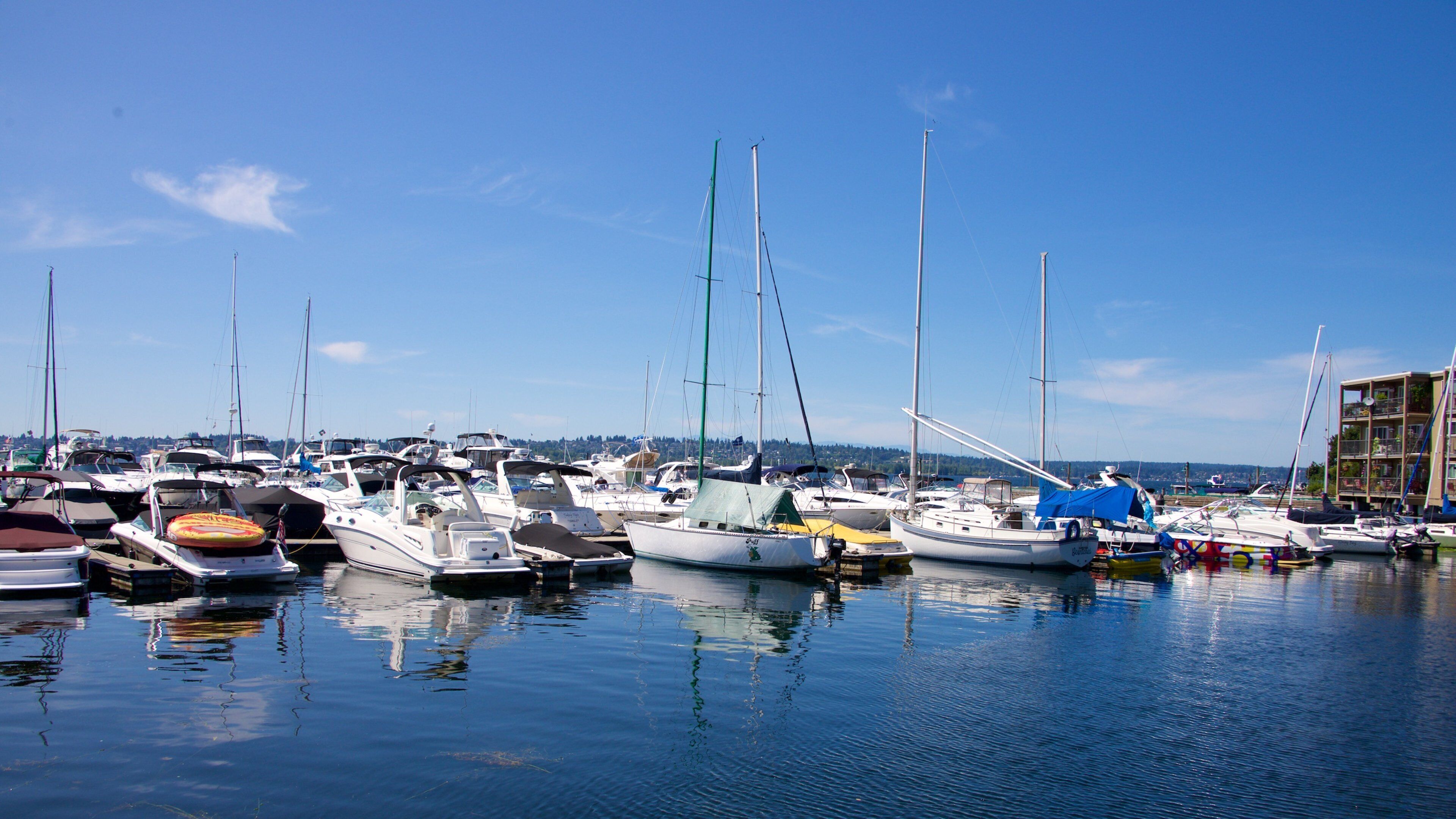 Marina Park which includes boating, general coastal views and sailing
