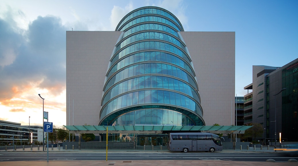 The Convention Centre Dublin featuring a city and modern architecture
