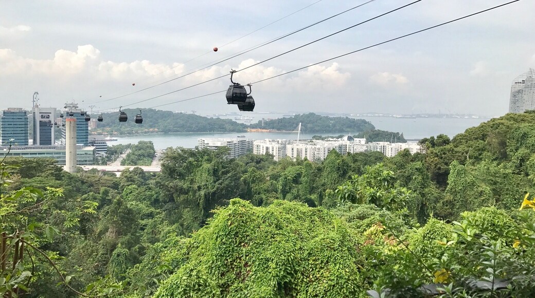 Travelling over to Sentosa Island - great views and experience.