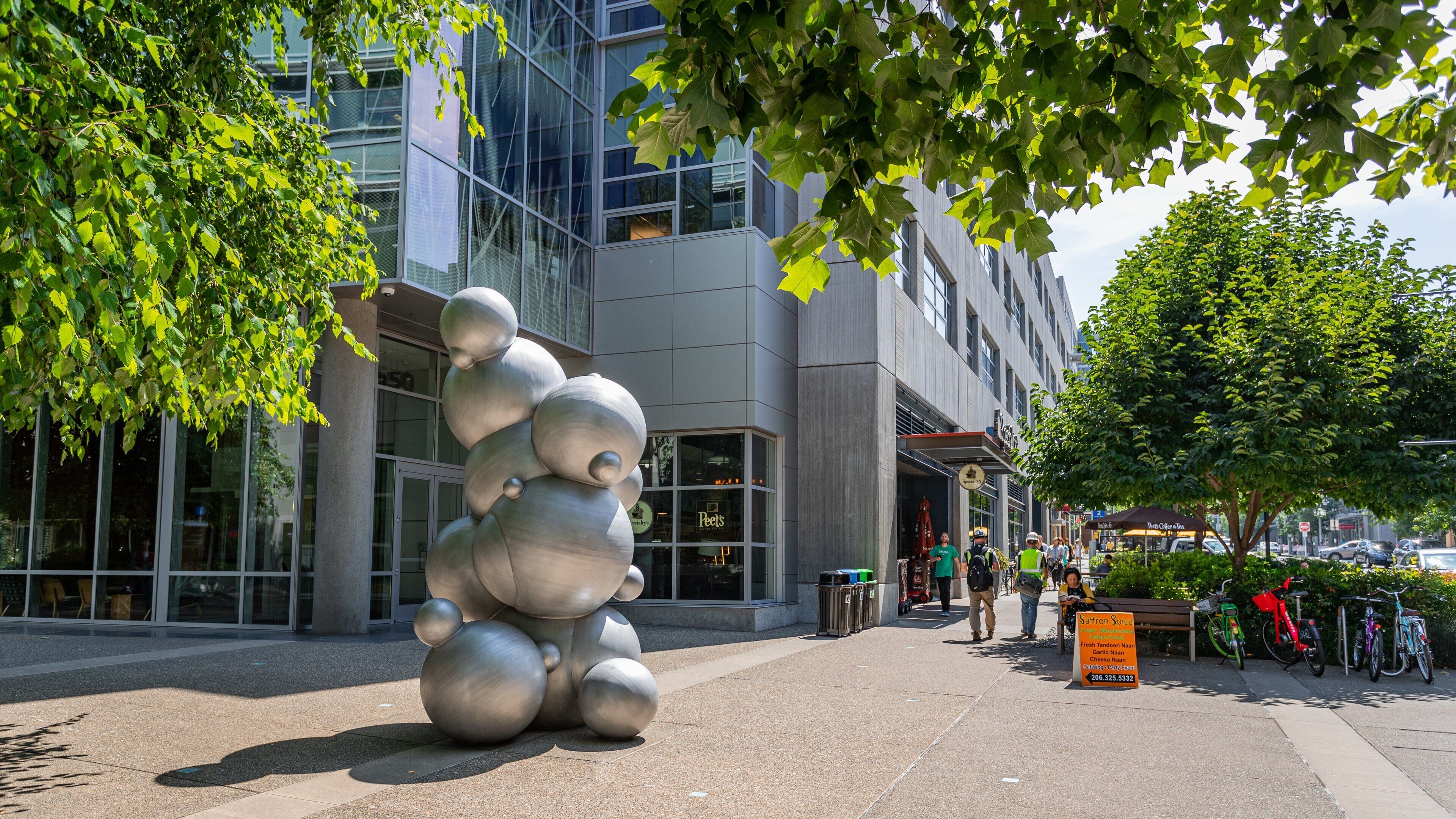 Amazon Corporate Headquarters featuring outdoor art