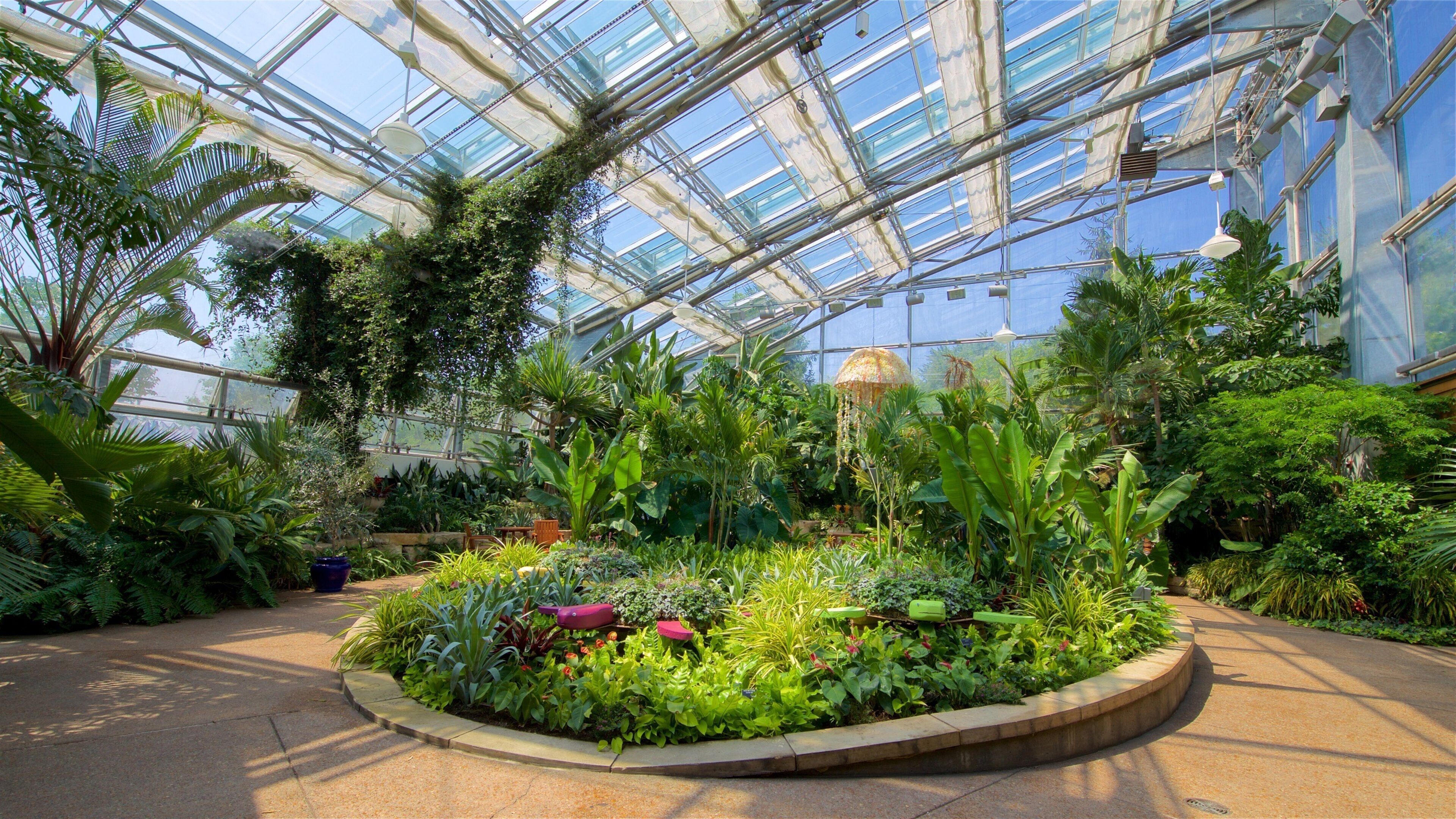 Reiman Gardens featuring a park and interior views