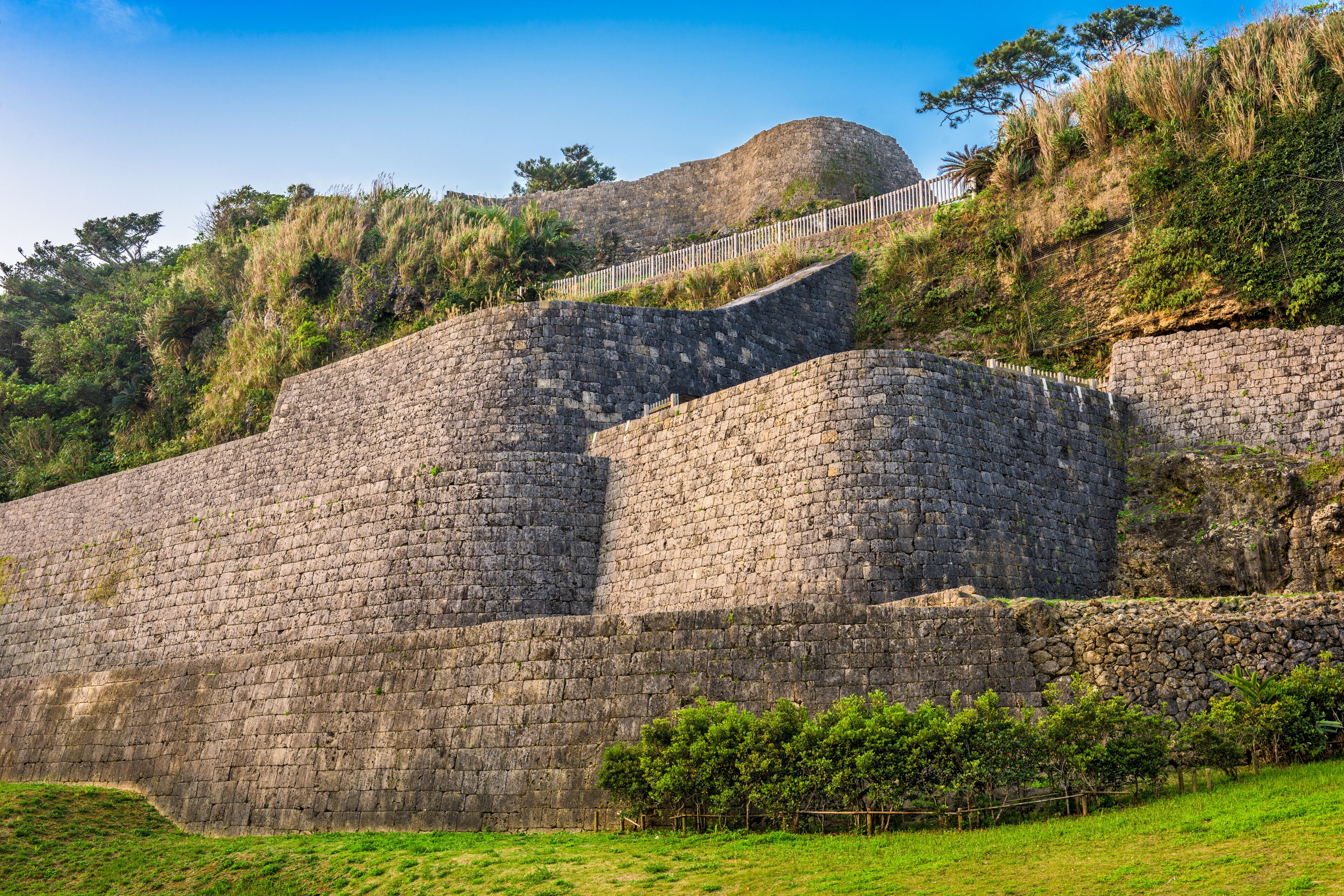 Urasoe Castle Ruins in Okinawa, Japan.