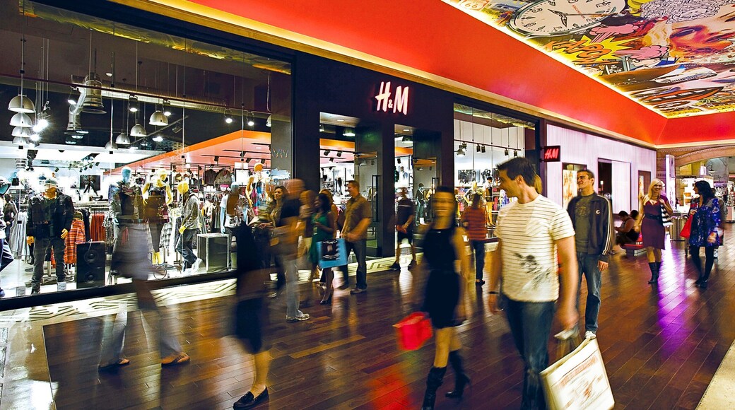 미라클 마일 숍스 을 특징 실내 전경 뿐만 아니라 대규모 사람들