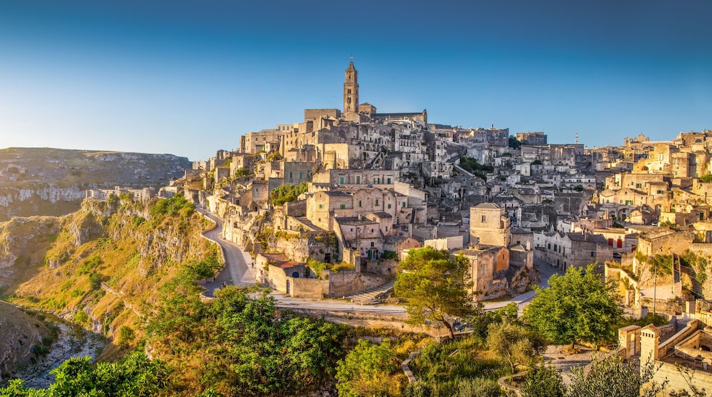 Ancient town of Matera at sunrise, Basilicata, Italy