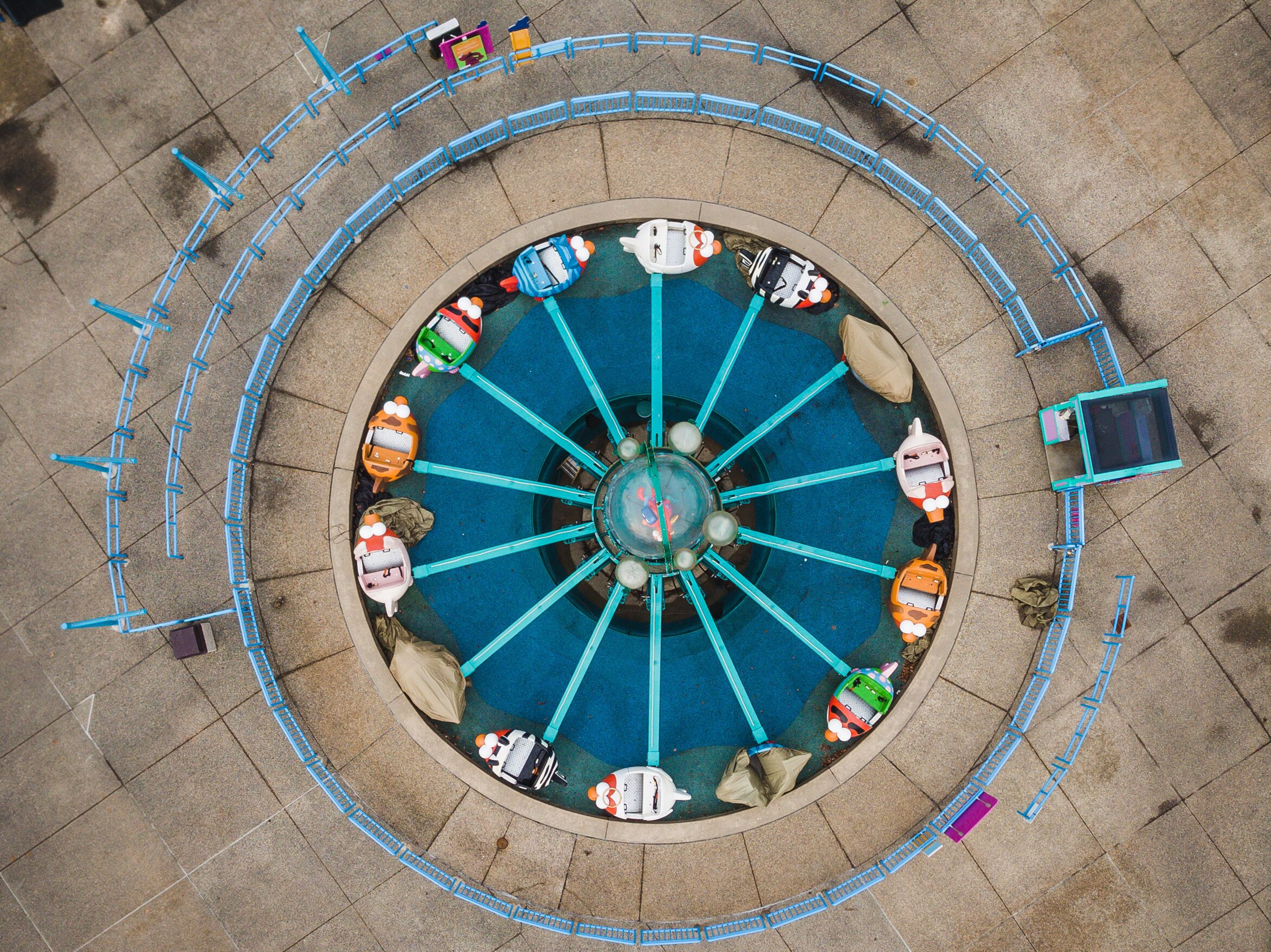 Aerial of Theme Park