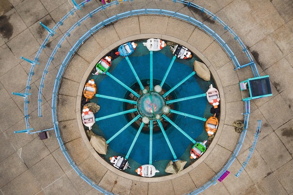 Aerial of Theme Park