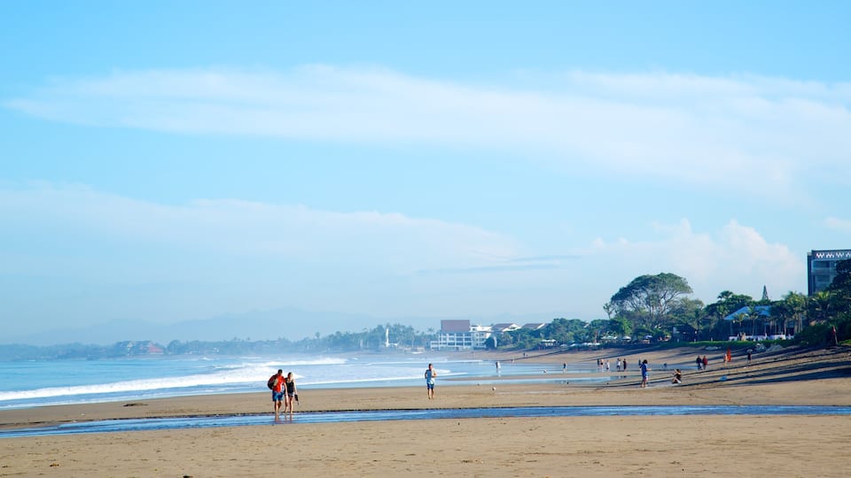 Seminyak showing a sandy beach