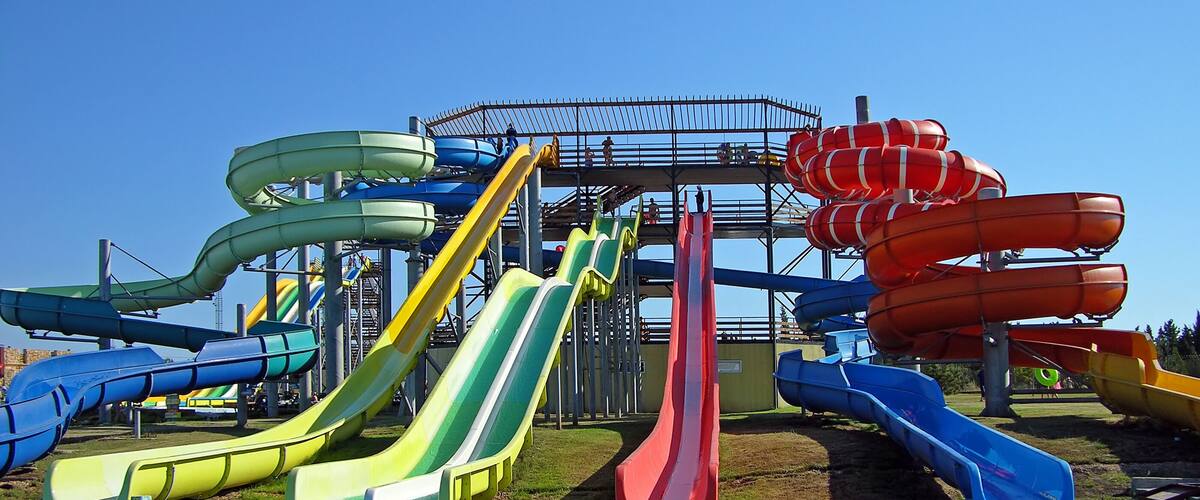 Aquapark slides, Sevastopol, Crimea