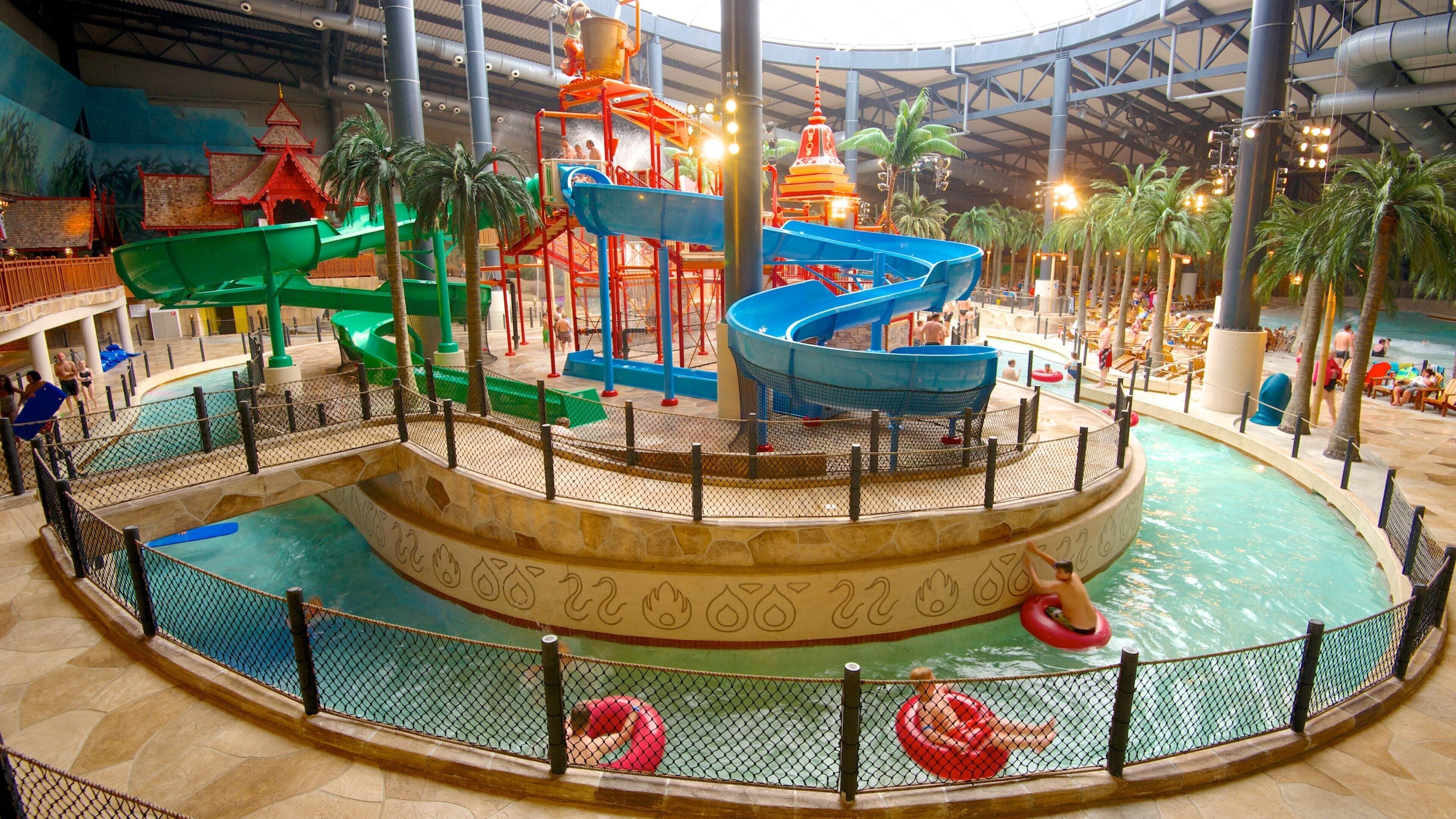 Lalandia Water Park featuring a pool, a waterpark and interior views